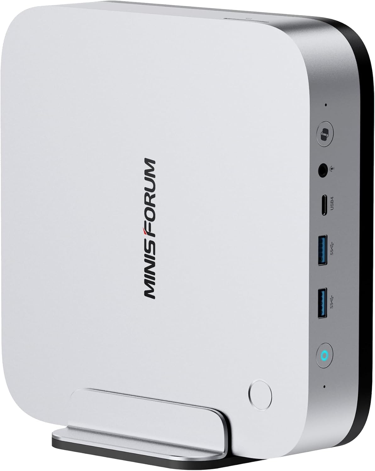 Minisforum AI X1 Pro-470 front I/O cluster